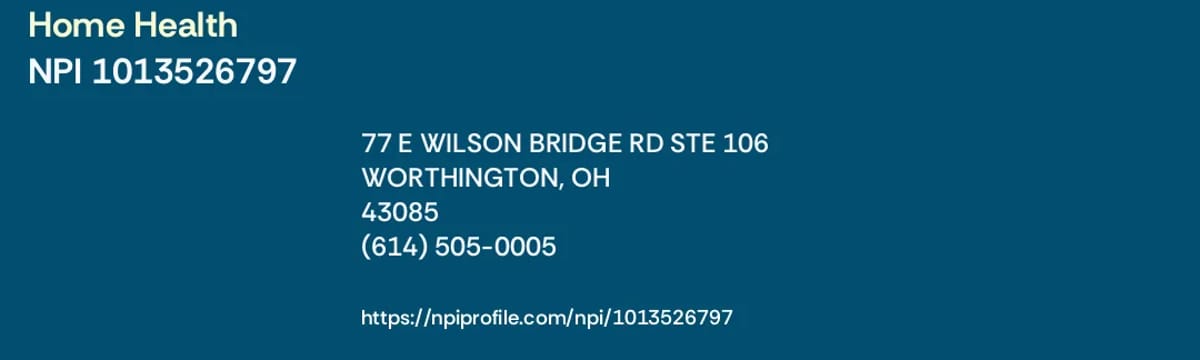 Home Health Nursing in Worthington, OH