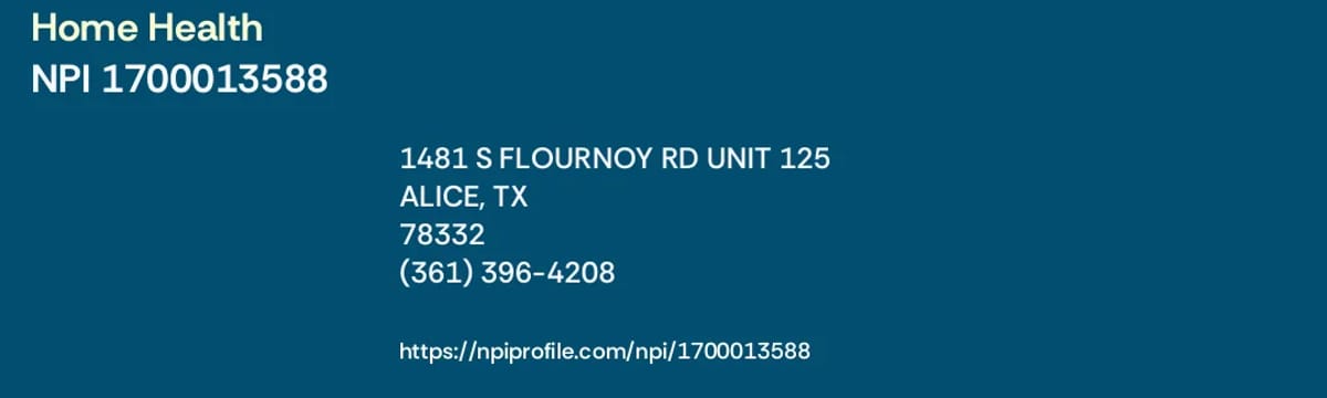Home Health Nursing in Alice, TX