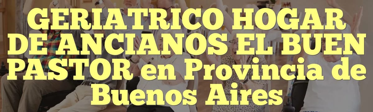 Cuidado de Mayores in SANTO PIPO, MISIONES