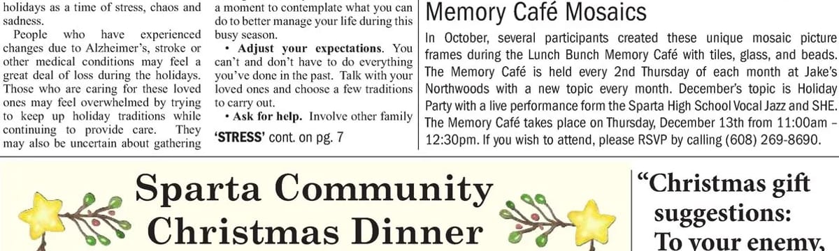 Senior Care in Sparta, WI