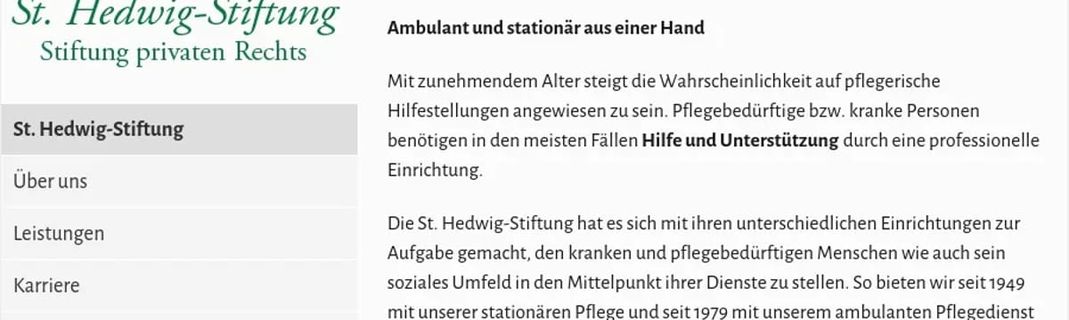 Seniorenpflege in Perl, Saarland