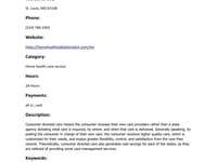 A Million Cares Consumer Directed Services LLC