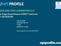 Aqua Dialysis Livingston