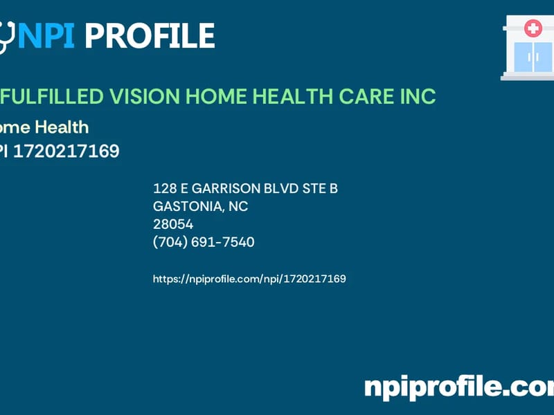 A Fulfilled Vision Home Health Care INC - Home Health Nursing in Gastonia, NC photo 1