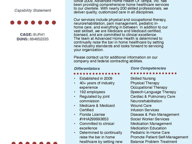 Advanced Home Health Of Tampa, INC. - Home Health Nursing in Tampa, FL photo 1