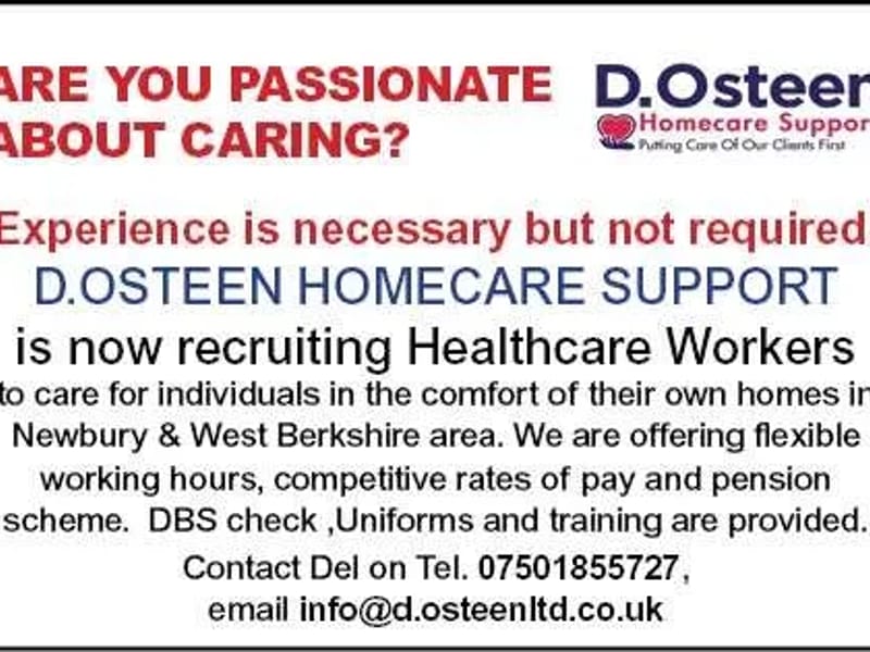 D.Osteen Limited t/a D.Osteen Homecare Support - In-Home Care in Hungerford, England photo 1