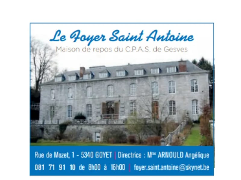 Foyer Saint-Antoine (MR) - Maison de Retraite in Gesves, NAMUR photo 2