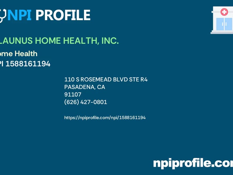 ALAUNUS HOME HEALTH, INC. - Home Health Nursing in Pasadena, CA photo 1