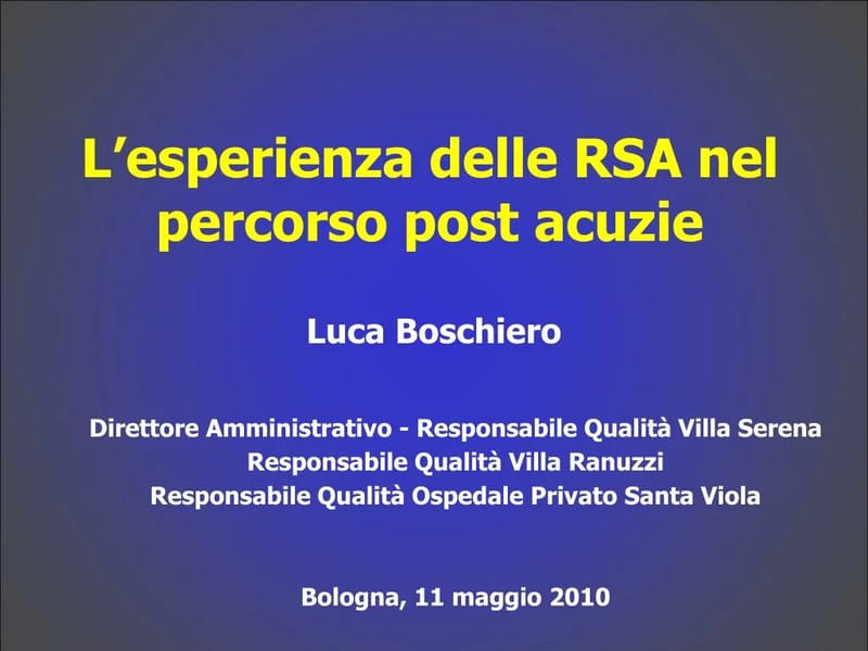Ambulatori - Post Acuzie - Hospice - Rsa R3 E R2 - Casa di Riposo in ROMA, Lazio photo 3