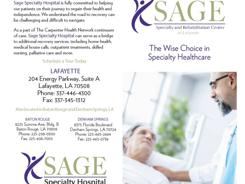 Sage Specialty and Rehabilitation Center of Lafaye - Inpatient Rehabilitation in Lafayette, LA photo 2