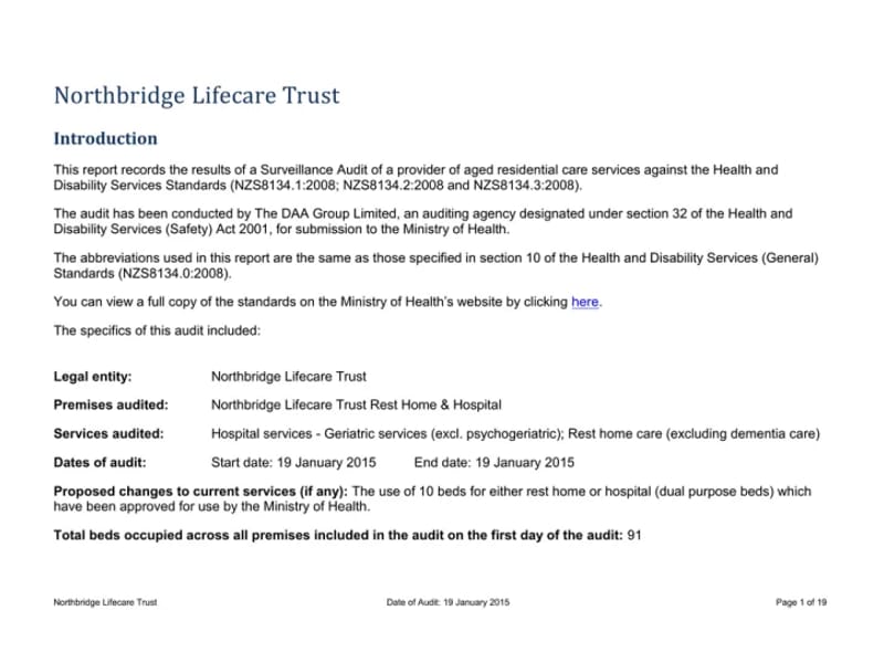 Northbridge Lifecare Trust Rest Home & Hospital - Nursing Home in Auckland, Waitemata District Health Board photo 1