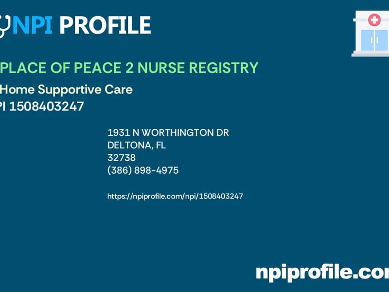 A Place Of Peace 2LLC - Home Health Nursing in Deltona, FL photo 1