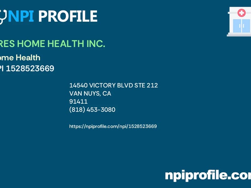 ARES HOME HEALTH INC. - Home Health Nursing in Van Nuys, CA photo 1