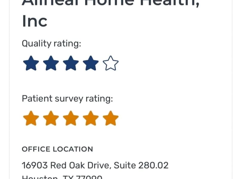 Allheal Home Health, Inc - Home Health Nursing in Houston, TX photo 1