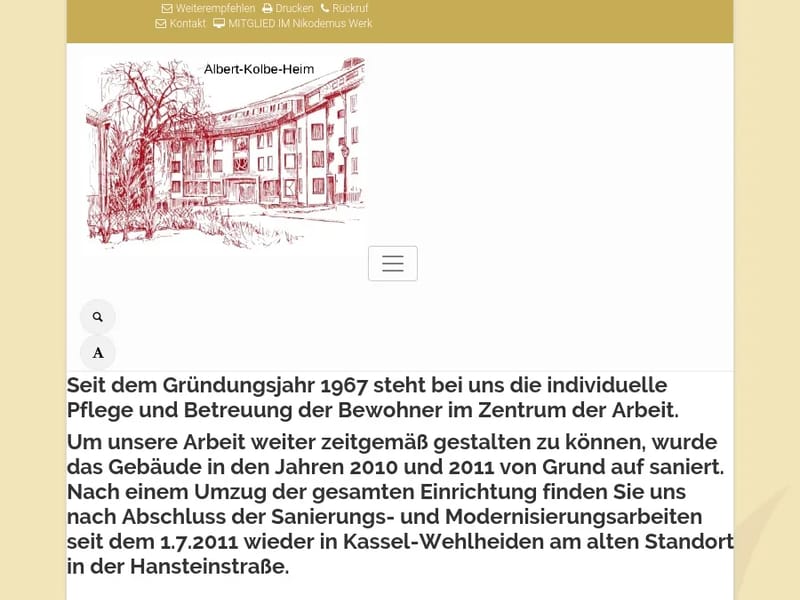 Altenwohnheim und Altenheim Albert Kolbe - Pflegeheim in Kassel, Hessen photo 3