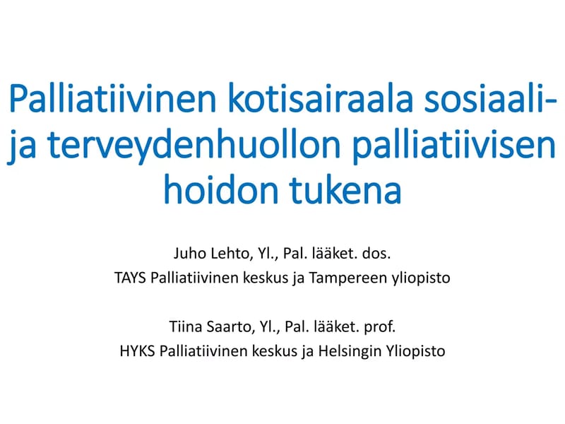 Kanta-Hämeen palliatiivinen keskus - Saattohoito in Hämeenlinna, Kanta-Häme photo 2