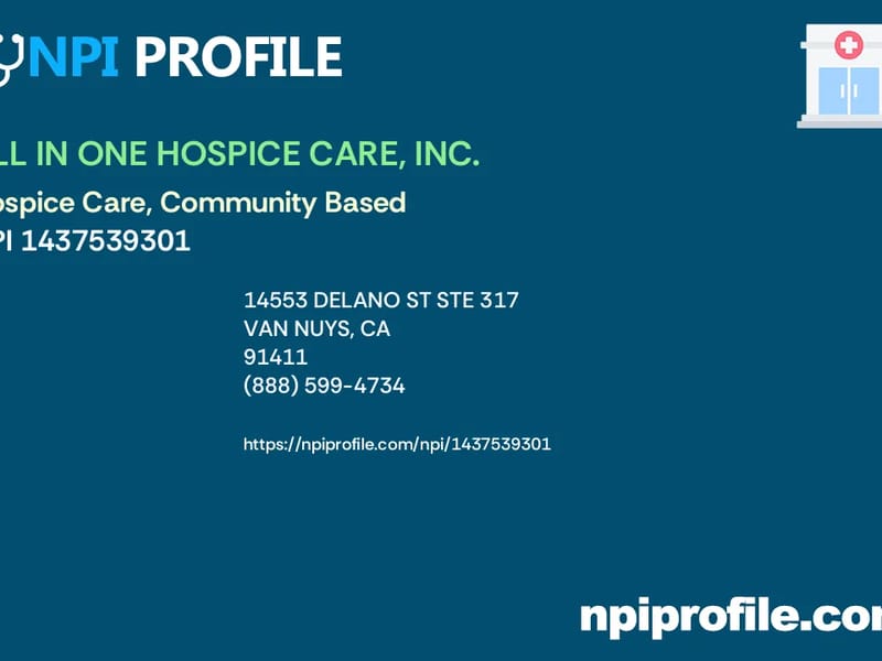 All IN One Hospice Care, Inc - Hospice in Van Nuys, CA photo 1