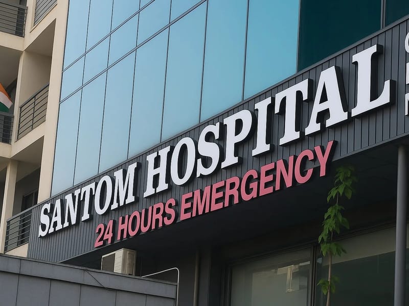 Santom Hospital, D-5 & 6, Prashant Vihar, Outer Ring Road - अस्पताल in Prashant Vihar, Delhi photo 1