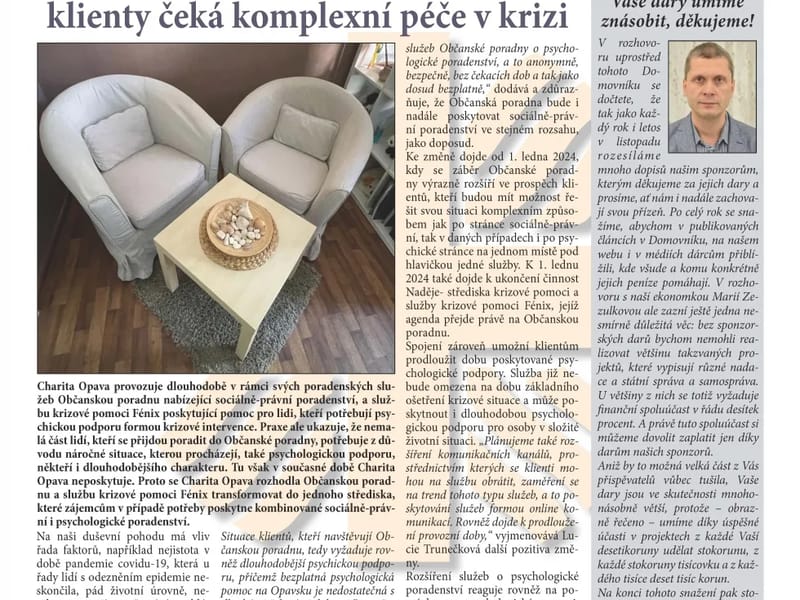 domovník - využívat v případě nutnosti a mimo pracovní dobu vedo - Pečovatelská služba in Liberec, Liberecký kraj photo 2