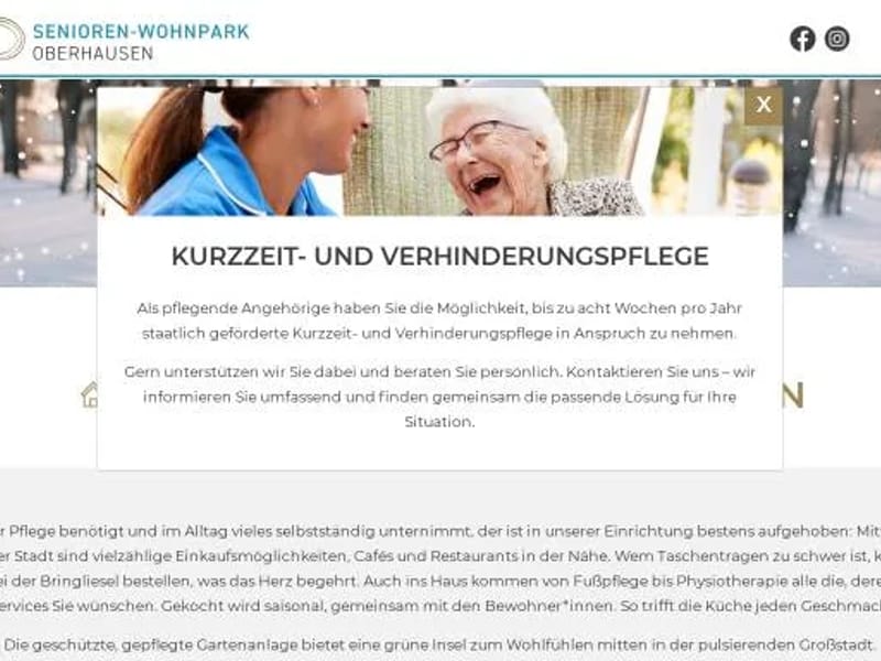 Senioren-Wohnpark Oberhausen GmbH Stationäre Pflege / Kurzzeitpflege - Pflegeheim in Oberhausen, Nordrhein-Westfalen photo 2