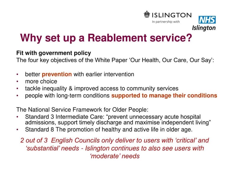 Islington Reablement Service - Inpatient Rehabilitation in London, England photo 3
