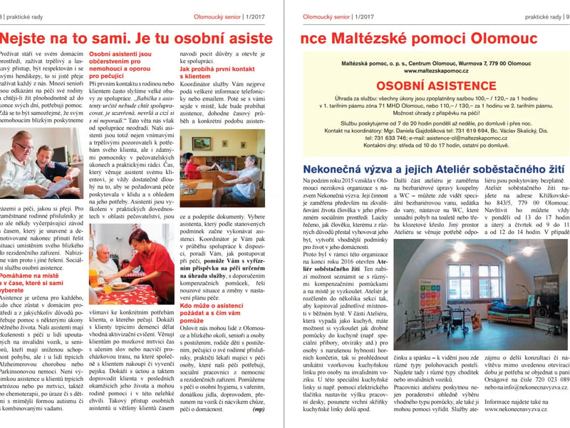 osobní asistence (7457308) - Pečovatelská služba in Olomouc, Olomoucký kraj photo 2