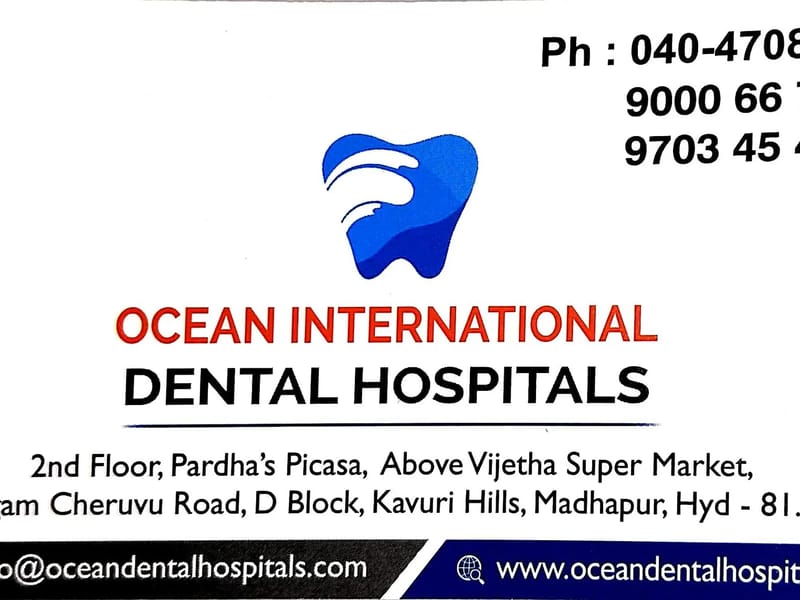 Ocean International Dental Hospital - अस्पताल in Rangareddy, Telangana photo 1