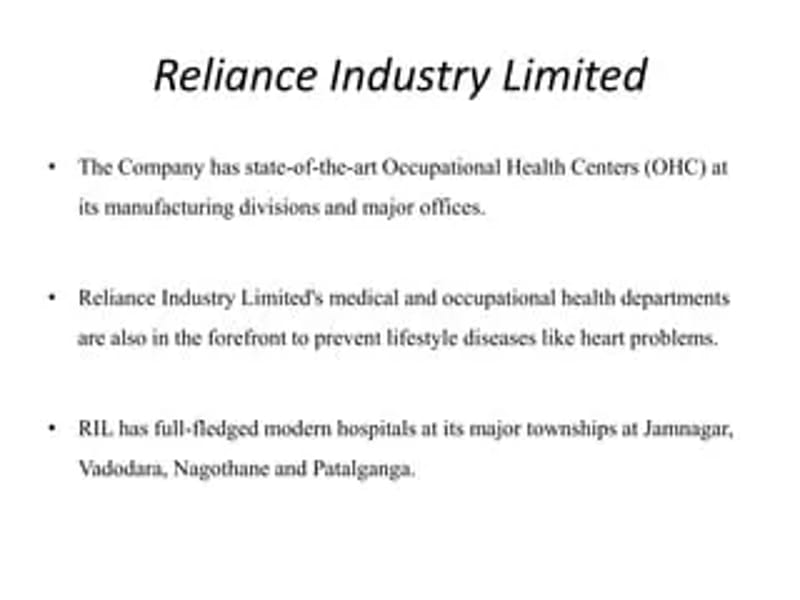 Occupational Health Centre Reliance Industries Limited - वृद्धाश्रम in Bharuch, Gujarat photo 3
