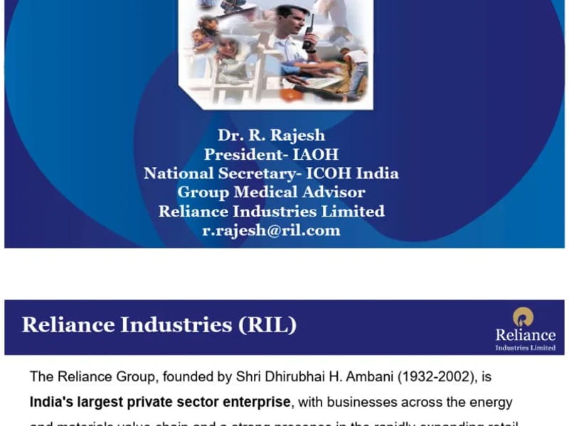 Occupational Health Centre Reliance Industries Limited - वृद्धाश्रम in Bharuch, Gujarat photo 2