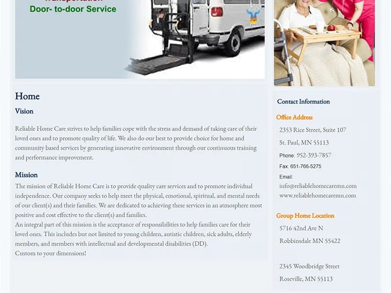 Activeagingalliancecorpoeration.com Dba A-1 Reliable Home Care INC. - Home Health Nursing in Roseville, MN photo 1