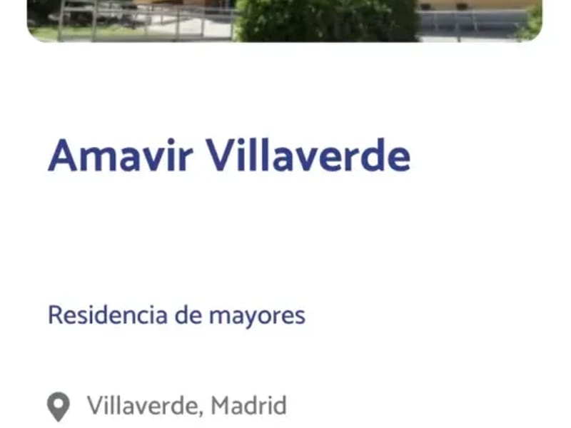 Amavir Villaverde, Centro De Dia (Plan Velocidad) - Centro de Día in Madrid, Madrid photo 1