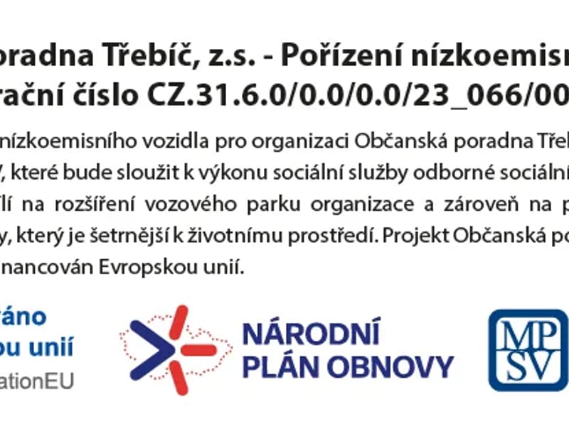 Občanská poradna Třebíč - Pečovatelská služba in Jihlava, Kraj Vysočina photo 2