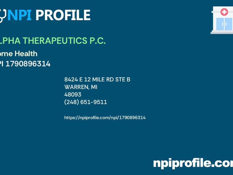Alpha Therapeutics, PC - Home Health Nursing in Warren, MI photo 2
