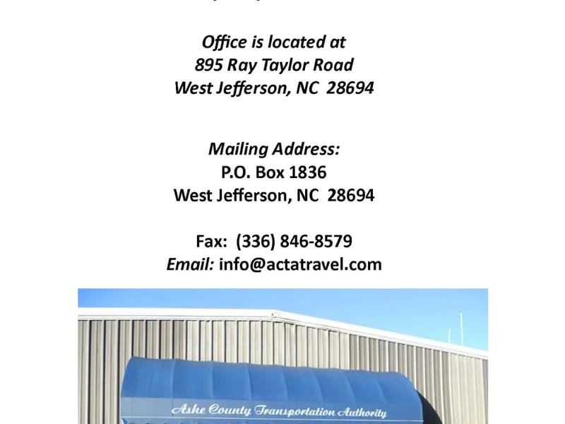 Ashe County Transportation Authority (ACTA) - Medical Transport in West Jefferson, NC photo 2