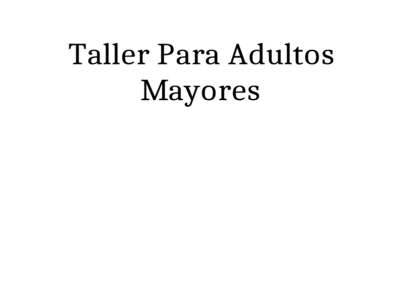 TALLER PARA ADULTOS MAYORES - Hogar de Ancianos in Metepec, Estado de México photo 1